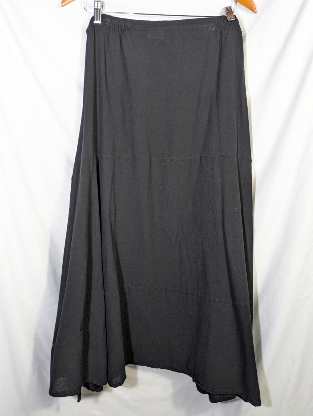 Oh My Gauze NWT Skirt Black Cotton Flowy Comfy Costal Cotton Boho Sz L (12-14) - Picture 2 of 9